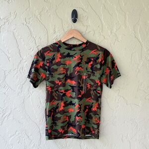 Polo Ralph Lauren Boys Small / 8 Green Multi Camo Short Sleeve Tee Shirt NEW